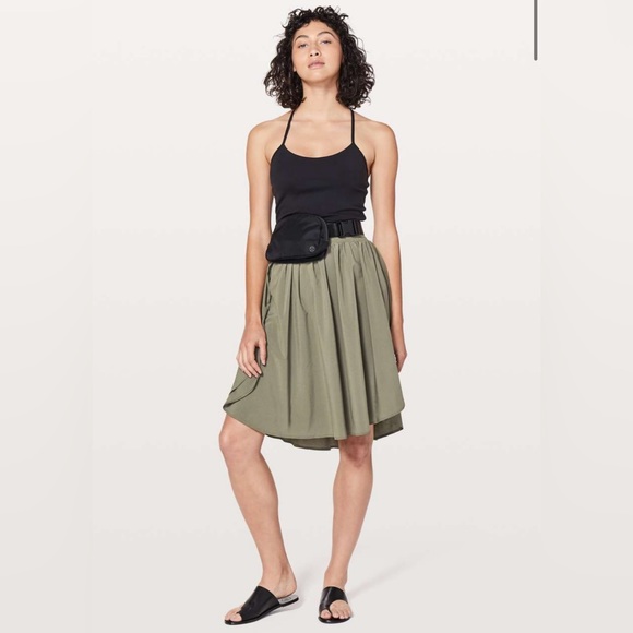 Lululemon The Everyday Skirt in Sage - EXCELLENT/LIKE NEW CONDITION - Picture 1 of 8